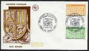 FDC- Enveloppe 1er Jour, ANDORRE Année 1986 N°346 & 347 Type écu - FDC