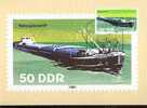 ALLEMAGNE DDR CARTE MAXIMUM NUM.YVERT 2310 BATEAUX FLUVIAUX - Cartas Máxima