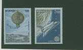 EU0005 Europa Montgolfiere Navette Spatiale 1365 à 1366 Monaco 1983 Neuf ** - 1983