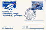 CANOE ET AVIRON OBLITERATION TEMPORAIRE+ ENTIER POSTAL CONCORDANT POLOGNE 1983 CHAMPIONNATS D´EUROPE JUNIOR - Aviron