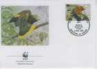 W0070 Perroquet Amazona Guildingii Saint Vincent 1989 FDC Premier Jour WWF - Papegaaien, Parkieten