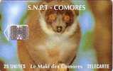 COMORES  MAKI DES COMORES 25U SANS N° SERIE OHNE NUMMER WITHOUT N° TRES RARE - Comoros