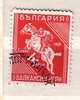 BULGARIA  1931  Balkan Game - Equitation  4 Lv.  Used - Ippica