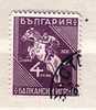 BULGARIA  1933  Balkan Game - Equitation  4 Lv.  Used - Paardensport