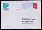 Entier Postal PAP Réponse ARC Recherche Sur Le Cancer. Autorisation 23126, N° Au Dos: 0404675 - PAP: Antwort/Luquet