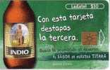 INDIO BEER ( Mexico Rare Card ) * Biere Bier Cerveza Bier Birra Pils Beers Biers * - Alimentación