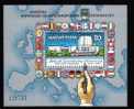 Hungary 1985 Mint Block With EUROPA CONFERENCE HELSINKI,flags. - Sellos