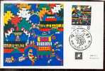 CHINE CARTE  MAXIMUM    NUM.YVERT 2833 EMBELLISSEMENT DES ZONES RURALES - Maximumkarten