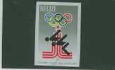 280N0066 Natation NON DENTELE Belize 1980 Neuf ** Jeux Olympiques De Moscou - Nuoto