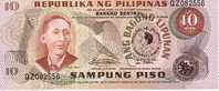 PHILIPPINES    10 Piso  Non Daté (1970)   Pick 154a     ***** BILLET  NEUF ***** - Filippine