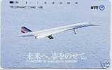 Télécarte Avion Concorde à L'aéroport De Nagasaki - Japon - état Impeccable - Déjà Utilisée - Ref 9918 - Aerei