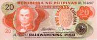 PHILIPPINES    20 Piso  Non Daté   Pick 150a     ***** BILLET  NEUF ***** - Philippines