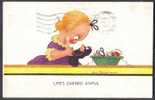 Cute Girl Sewing - Artist Signed Vera Paterson - Paterson