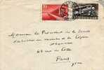 Carta GENEVE  (Suiza) A Paris 1947 Ferrocarril - Covers & Documents