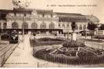 69 LYON VI Gare Brotteaux, Jardins Buffet, Animée, Tramway, Cachet Hopital Temporaire N° 5, Cours Chartreux, Ed Carrier - Lyon 6