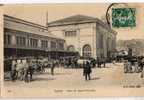 69 LYON II Gare Perrache, Animée, Attelages, Ed BF 570, 1908, Dos 1900 - Lyon 2