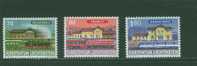 L0268 Gare Et Locomotives Vapeur Electrique 1096 à 1098 Liechtenstein Neuf ** 1997 - Unused Stamps