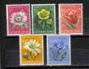 Pays-Bas Netherlands 1952 Flowers Fleurs Serie Complete M * - Unused Stamps
