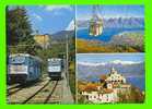 LOCARNO-ORSELINA, SUISSE - FUNICULAIRE - 3 MULTIVUES - MADONNA DEL SASSO - CIRCULÉE EN 1971 - ANIMÉE - - Locarno