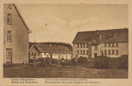 Guerre 14/18 Camp D'Elsenborn Cour D Une Caserne Timbrée Elsenborn - Elsenborn (Kamp)