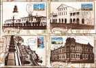 (4) Australia Maxi Cards - Desert Gold - Old Buildings - Cartas Máxima