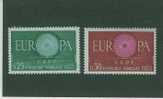 EU0164 Europa 1266 à 1267 France 1960 Neuf ** - 1960