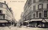 92 PUTEAUX Rue Godefroy, Animée, A L´ Epargne, Lespagnol & Fils, Café Central, Ed ELD 37, 1915 - Puteaux