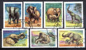 TANZANIA : 1991 : Yv 796-802 + BF141 (OBLIT) : "FAUNE - Les Eléphants"  Cote Yv ´98 : 100FF à Moins De 20% - Elephants
