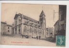Fontenay Sous Bois, église (carriole à Cheval, Personnages) - Fontenay Sous Bois