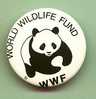 Button, Badge 10: WWF Panda, Wit - Animales
