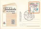 POLAND 1984 Cp PHILATELIC EXHIBITION 'HISTORY OF POST OFFICE' OPOLE Cds - Oblitérés