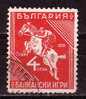 BULGARIE - 1931 - Balkan G´s Horses Sport 1v Used - Hippisme