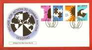 LESOTHO 1977 FDC Anti-Racisme 241-244 - Lesotho (1966-...)