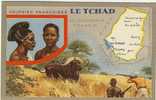 Pub. Lion Noir Le Tchad Couleur  Fort Lamy Chasse Au Buffle - Tchad