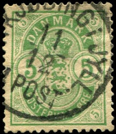 Pays : 149,01 (Danemark)   Yvert Et Tellier N° :    35 (o)  Dent 14 X 13½ - Used Stamps