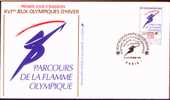 France FDC 1991, Parcours De La Flamme Olympique - Winter 1992: Albertville