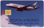 CROATIA AIRLINES ( Croatia ) Plane Avion Plan Plano Flugzeug Piano Avião Vliegtuig Aircraft Aéronefs Aeronaves Aeronaves - Kroatien