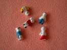 Lot De 5 Petits Clowns En Porcelaine - Très Bon état - Ref A588 - Personaggi