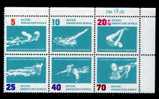 R.D.A. - Y.&T. 620/25** Les 6 Timbres Se Tenant - (bords De Feuille) Cote 3 € - Natation