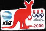 JEUX OLYMPIQUES  SYDNEY AUSTALIE - AUSTRALIA  2000 AT&T SPONSOR USA - KANGOUROU - OLYMPICS GAMES - EGF - (22) - Olympische Spelen