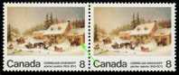 Canada (Scott No. 610-610i - Kornelius Krieghoff) [**] Se-tenant - Errors, Freaks & Oddities (EFO)