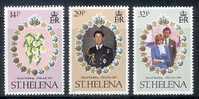 Lady Diana St-Helena 1981 Yvertn° 340-42 *** MNH Cote 3 Euro - Saint Helena Island