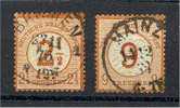 GERMANY - EMPIRE 1874 PROVISIONALS F/VF USED - RARE SET! - Usados