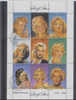 B21 / BLOC DE9 TIMBRES ACTRICE   REP St TOME & PRINCIPE - Acteurs