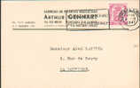 Carte Affr. à 65 Cent. Obl. Dc 9-IX-1947 Vers La Louvière - Publicité Produits Brassicoles A. Gennart - BIERE -- 1218 - Beers