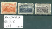 LUXEMBOURG  No Michel 134-136A * ( Avec Charnière )   Cote : 55 € - Unused Stamps