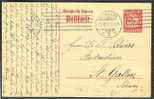 GERMANY BAVARIA 10 Pf STATONERY TO ABROAD 1917 - Entiers Postaux