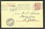 GERMANY BAVARIA 10 Pf STATONERY TO ABROAD 1910 - Interi Postali