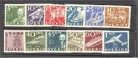 SWEDEN, "300th Post Anniversary" 1936, FULL SET LIGHT HINGED! - Unused Stamps