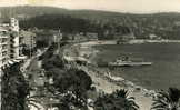 NICE   -   La Promenade Des Anglais  - Carte En Noir Et Blanc Qui A Voyagé Dans Les Années 50) - Cafés, Hotels, Restaurants